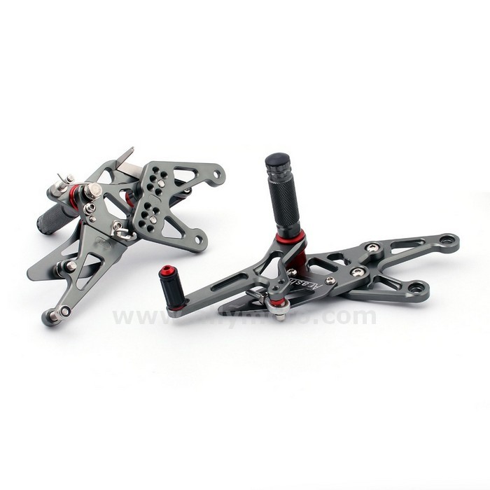 74 Rearset Rear Set Foot Pegs Yamaha R1 2007-2008 Gray@3